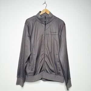 Billabong Men’s Charcoal Full Zip Mock Neck Jacket Sweatshirt Size L